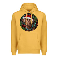 Mustard Labrador Retriever Christmas Premium Hoodie - RanaPortraitStore