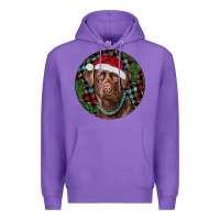 Purple Labrador Retriever Christmas Premium Hoodie - RanaPortraitStore