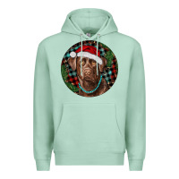 Seafoam Labrador Retriever Christmas Premium Hoodie - RanaPortraitStore