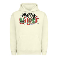 Pigment Pistachio merry nurse Urban Hoodie - MaliasSmallBusiness
