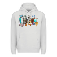 Dove Grey i hook it up sewing Premium Hoodie - Zillion Design Studio