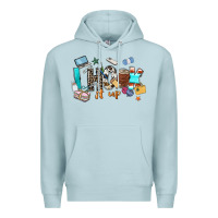 Blue Mist i hook it up sewing Premium Hoodie - Zillion Design Studio