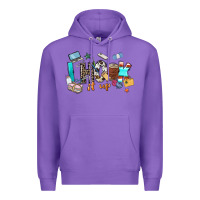 Purple i hook it up sewing Premium Hoodie - Zillion Design Studio