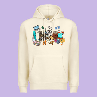 I Hook It Up Sewing Premium Hoodie Designed By Zillion Design Studio