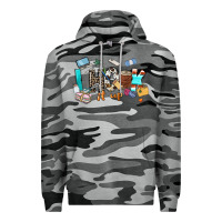 Slate Camo i hook it up sewing Premium Hoodie - Zillion Design Studio