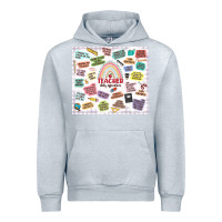 Heather Grey teacher daily affirmations Urban Hoodie - MaliasSmallBusiness