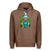 Chestnut western gnome with turquoise gemstone Premium Hoodie - texasbilliewilder