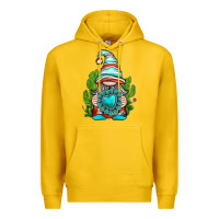 Lemon western gnome with turquoise gemstone Premium Hoodie - texasbilliewilder