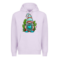 Lilac western gnome with turquoise gemstone Premium Hoodie - texasbilliewilder