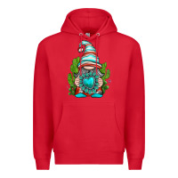 Red western gnome with turquoise gemstone Premium Hoodie - texasbilliewilder
