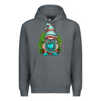 Rock western gnome with turquoise gemstone Premium Hoodie - texasbilliewilder