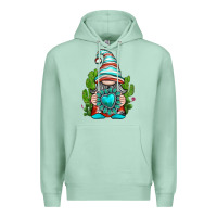 Seafoam western gnome with turquoise gemstone Premium Hoodie - texasbilliewilder