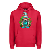 Cardinal western gnome with turquoise gemstone Premium Hoodie - texasbilliewilder
