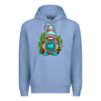 Colony Blue western gnome with turquoise gemstone Premium Hoodie - texasbilliewilder