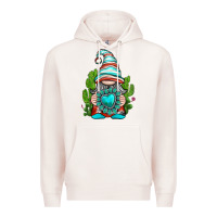 Pale Pink western gnome with turquoise gemstone Premium Hoodie - texasbilliewilder