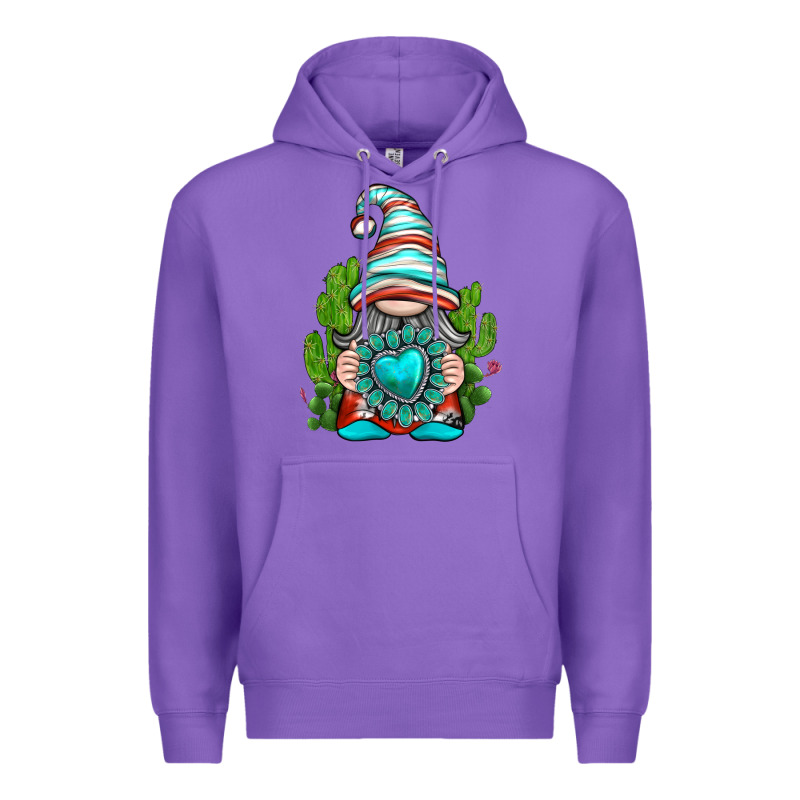 Western Gnome With Turquoise Gemstone Premium Hoodie by texasbilliewilder | Teevron