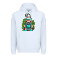 White western gnome with turquoise gemstone Premium Hoodie - texasbilliewilder