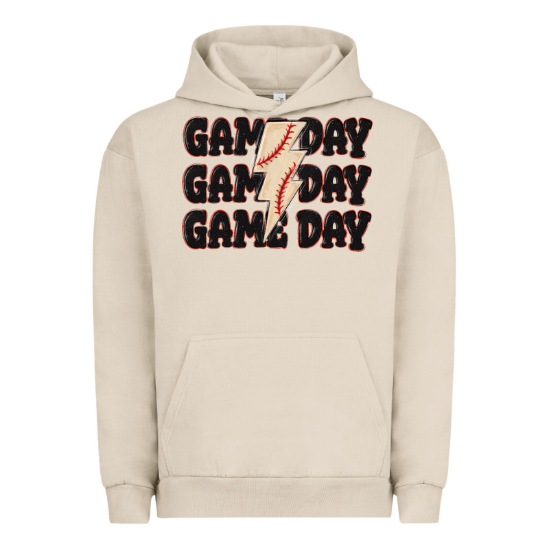 Game Day Game Day Baseball Urban Hoodie by MaliasSmallBusiness | Teevron