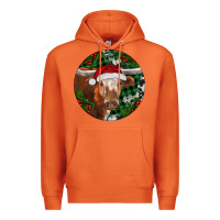 Carrot Longhorn Cow Christmas Premium Hoodie - RanaPortraitStore