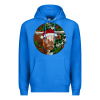 True Royal Longhorn Cow Christmas Premium Hoodie - RanaPortraitStore