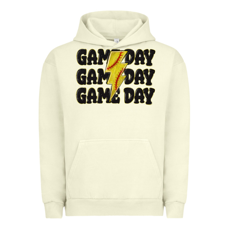 Game Day Game Day Game Day Softball Urban Hoodie by MaliasSmallBusiness | Teevron