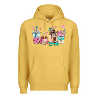 Antique Gold mom coffee cup Premium Hoodie - AdoDesignShop