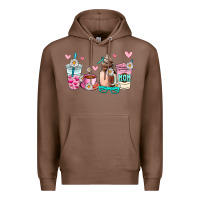 Chestnut mom coffee cup Premium Hoodie - AdoDesignShop