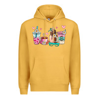 Mustard mom coffee cup Premium Hoodie - AdoDesignShop