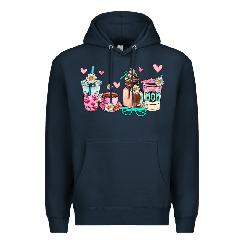Mom Coffee Cup Premium Hoodie by AdoDesignShop | Teevron