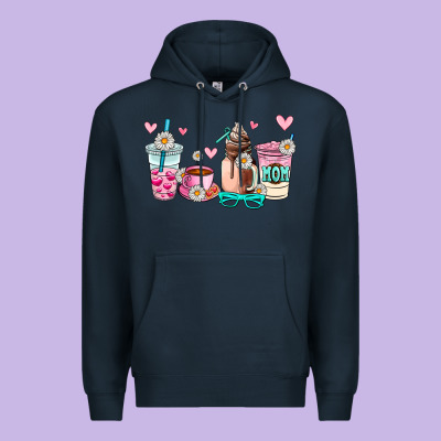 Mom Coffee Cup Premium Hoodie Designed By Adodesignshop