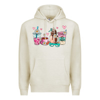 Oatmeal Heather mom coffee cup Premium Hoodie - AdoDesignShop