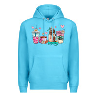 Ocean Blue mom coffee cup Premium Hoodie - AdoDesignShop