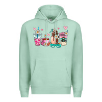 Seafoam mom coffee cup Premium Hoodie - AdoDesignShop