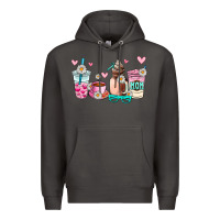 Smoke mom coffee cup Premium Hoodie - AdoDesignShop