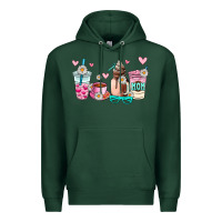 Sports Green mom coffee cup Premium Hoodie - AdoDesignShop
