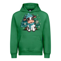 Emerald winter i'm udderly freezing baby cow Urban Hoodie - MaliasSmallBusiness