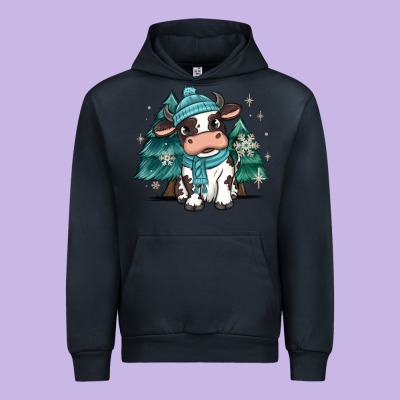 Urban Hoodie winter i'm udderly freezing baby cow