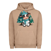 Pigment Burro winter i'm udderly freezing baby cow Urban Hoodie - MaliasSmallBusiness