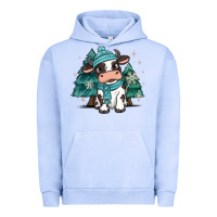 Pigment Grape Ice winter i'm udderly freezing baby cow Urban Hoodie - MaliasSmallBusiness