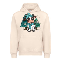 Sandshell winter i'm udderly freezing baby cow Urban Hoodie - MaliasSmallBusiness