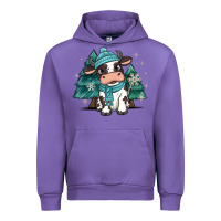 Tulip winter i'm udderly freezing baby cow Urban Hoodie - MaliasSmallBusiness