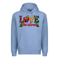 Colony Blue Western Christmas Love Premium Hoodie - RanaPortraitStore