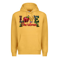 Mustard Western Christmas Love Premium Hoodie - RanaPortraitStore