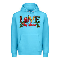 Ocean Blue Western Christmas Love Premium Hoodie - RanaPortraitStore