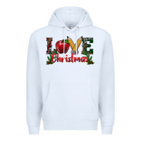 White Western Christmas Love Premium Hoodie - RanaPortraitStore
