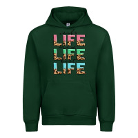 Forest Green wife life mom life best life Urban Hoodie - MaliasSmallBusiness