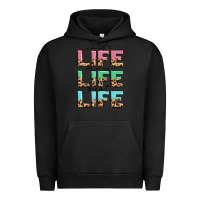 Pigment Black wife life mom life best life Urban Hoodie - MaliasSmallBusiness