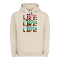 Pigment French Oak wife life mom life best life Urban Hoodie - MaliasSmallBusiness