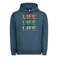 Pigment Midnight Navy wife life mom life best life Urban Hoodie - MaliasSmallBusiness