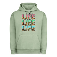 Pigment Oil Green wife life mom life best life Urban Hoodie - MaliasSmallBusiness